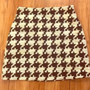 h&m houndstooth skirt
